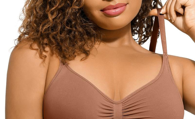 Feelingirl Women'S Wireless Sculpt Bra Comfort Bralettes No Underwire Unlined Cami Bra Seamless Tshirt Bras Sports Bra Bralette Basic Comfortable Fit Womenswear Everyday