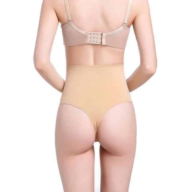 High-Waisted Seamless Body Shaping Thong Pants