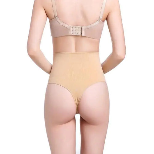 High-Waisted Seamless Body Shaping Thong Pants